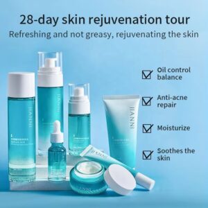 7-Piece Salicylic Acid Collagen Renewal Kit Type Amino Acid Oil Control Acne Scar Removal for Sensitive Skin Face Care Product